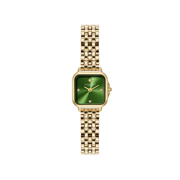 20mm Mini Grosvenor Deep Green & Gold Bracelet Watch